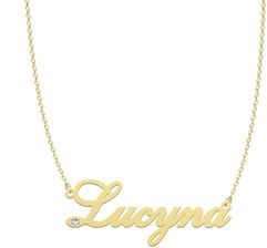 Naszyjnik Pozłacany Z Imieniem Lucyna