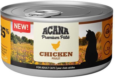 Acana Premium Pate Chicken Pasztet Z Kurczakiem Dla Kotów 24x85g