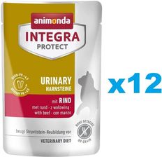 Karma dla kota Animonda Integra Protect Urinary Struvit With Beef Z Wołowiną 12x85g - zdjęcie 1