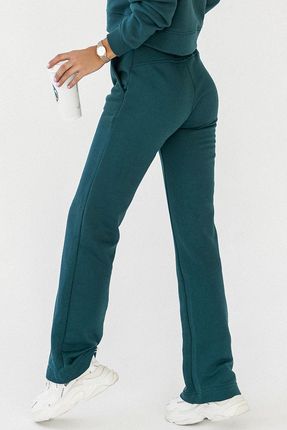 Zielone spodnie dresowe z przeszyciami Lamia -  XS/S
