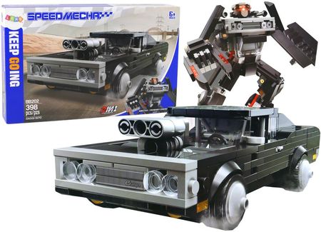 Leantoys Klocki Konstrukcyjne Pojazd Auto Transformacja Robot 2W1