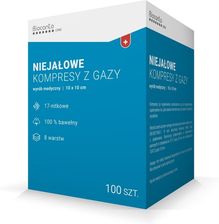 Biocanto Kompresy Z Gazy 10 X 10 Cm Niejałowe 8 Warstwowe 17 Nitkowe 100 Szt.