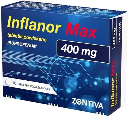 Inflanor Max Ibuprofen 400 Mg Tabletki Powlekane 10 Szt.