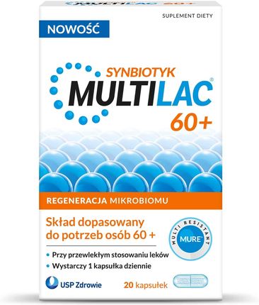 Multilac 60+ probiotyk 20 kapsułek