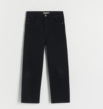 Reserved - Elastyczne jeansy straight - Czarny