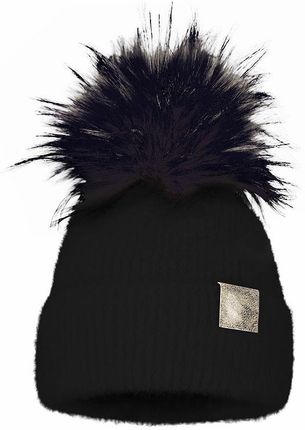 BROEL BARBIE czapka na zimę kotek pompon czarna rozmiar: 54-56