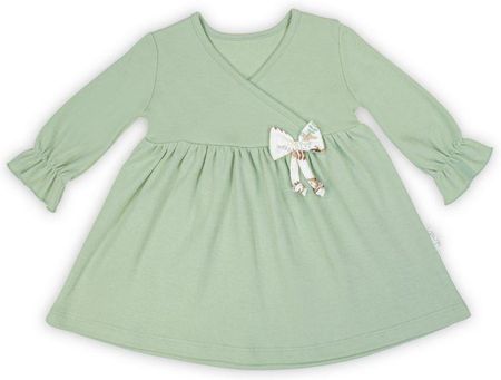 Nicol Sukienka niemowlęca bawełniana długi rękaw Bibi
