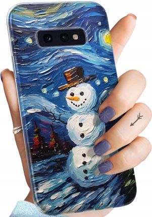 Hello Case Etui Do Samsung Galaxy S10E Bałwan Zima Śnieg Obudowa Pokrowiec Case