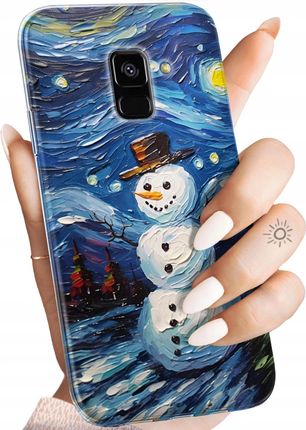 Hello Case Etui Do Samsung Galaxy A5/A8 2018 Bałwan Zima Śnieg Obudowa Pokrowiec