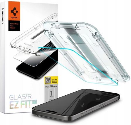 Spigen Szkło Hartowane Glas.Tr ”Ez Fit” Iphone 15 Pro Max Clear