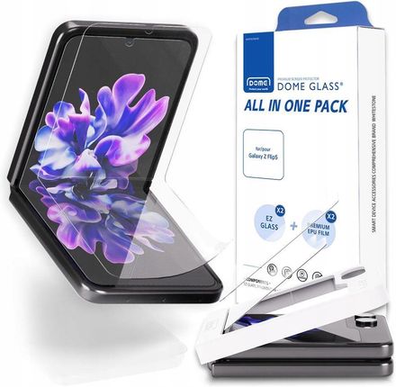 Whitestone Folia Ochronna All-In-One 2-Set Galaxy Z Flip 5 Clear