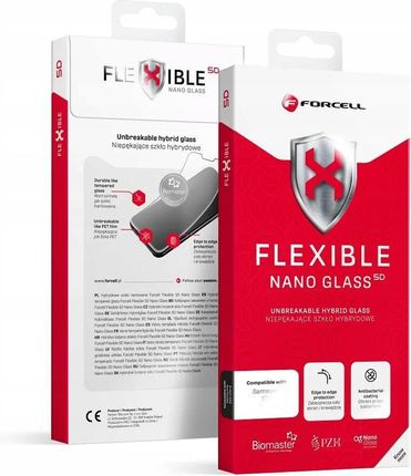 Forcell Flexible 5D - Szkło Hybrydowe Do Iphone 15 Plus Czarny