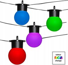 Girlanda Świetlna Kule Żarówki Led 7,5M Rgb +Pilot Fac3B4A9-B05A-4Bc8-A061-C2Aadcc81F96