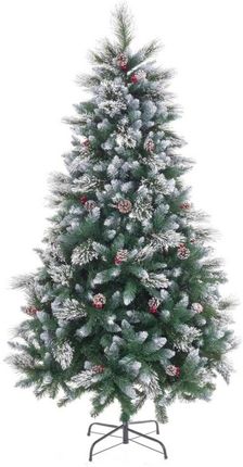Bigbuy Christmas Choinka Biały Czerwony Kolor Zielony Naturalny Pvc Metal Polietylen 150 Cm 1034901