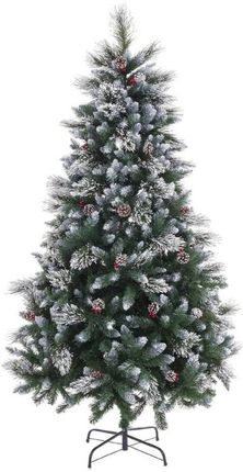 Bigbuy Christmas Choinka Biały Czerwony Kolor Zielony Naturalny Pvc Metal Polietylen Plastikowy 180 Cm 1034902