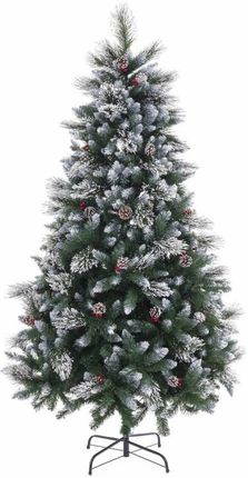 Bigbuy Christmas Choinka Biały Czerwony Kolor Zielony Pvc Metal Polietylen Śnieżny 210 Cm 1034903