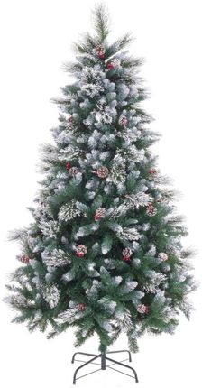 Bigbuy Christmas Choinka Biały Czerwony Kolor Zielony Naturalny Pvc Metal 240 Cm 1034915