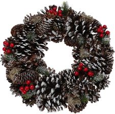 Zdjęcie Koopman Wianek Dekoracyjny 33Cm Ośnieżony 375999 - Płoty