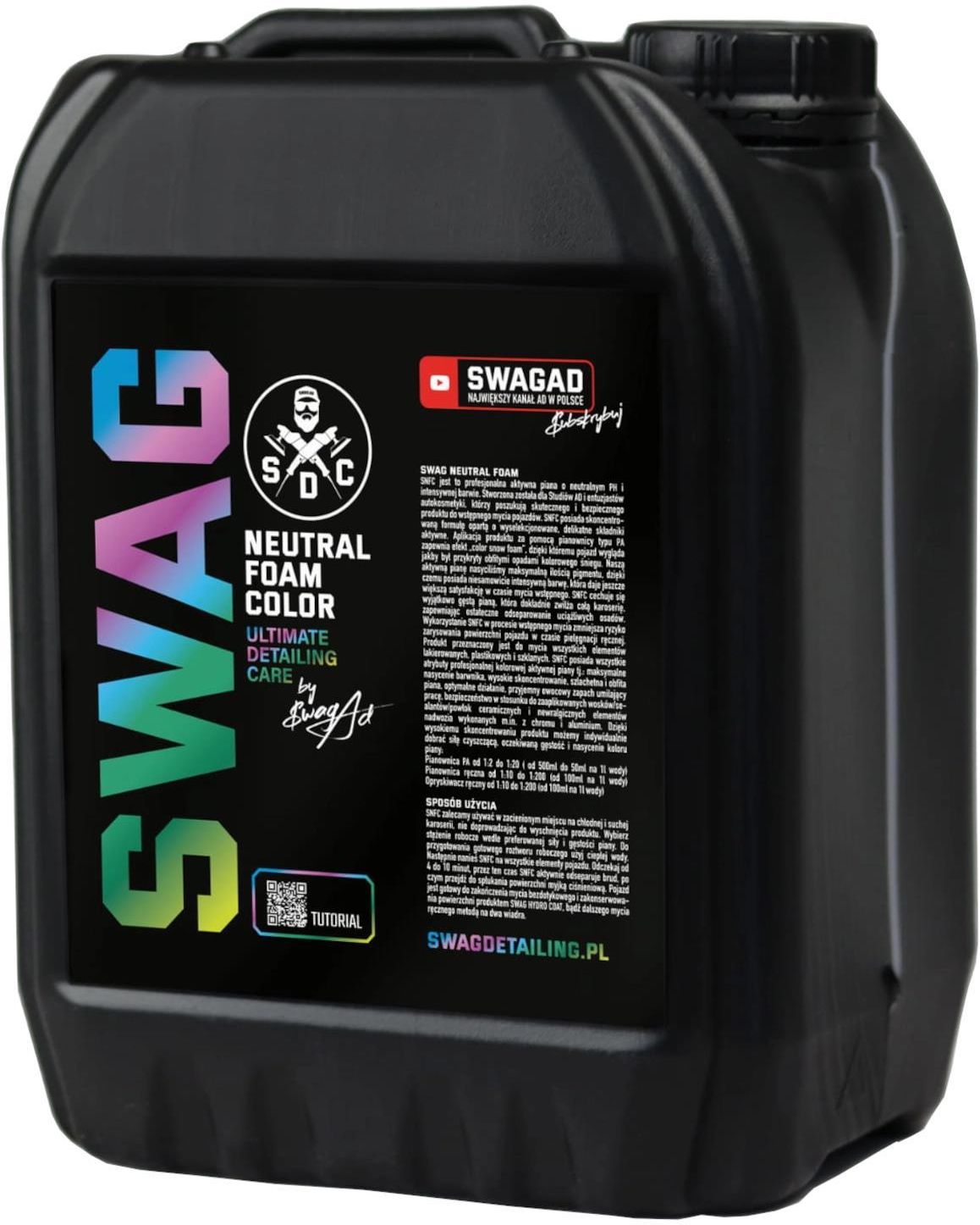 Swag Detailing Cosmetics Neutral Foam Color Aktywna Piana O Neutralnym