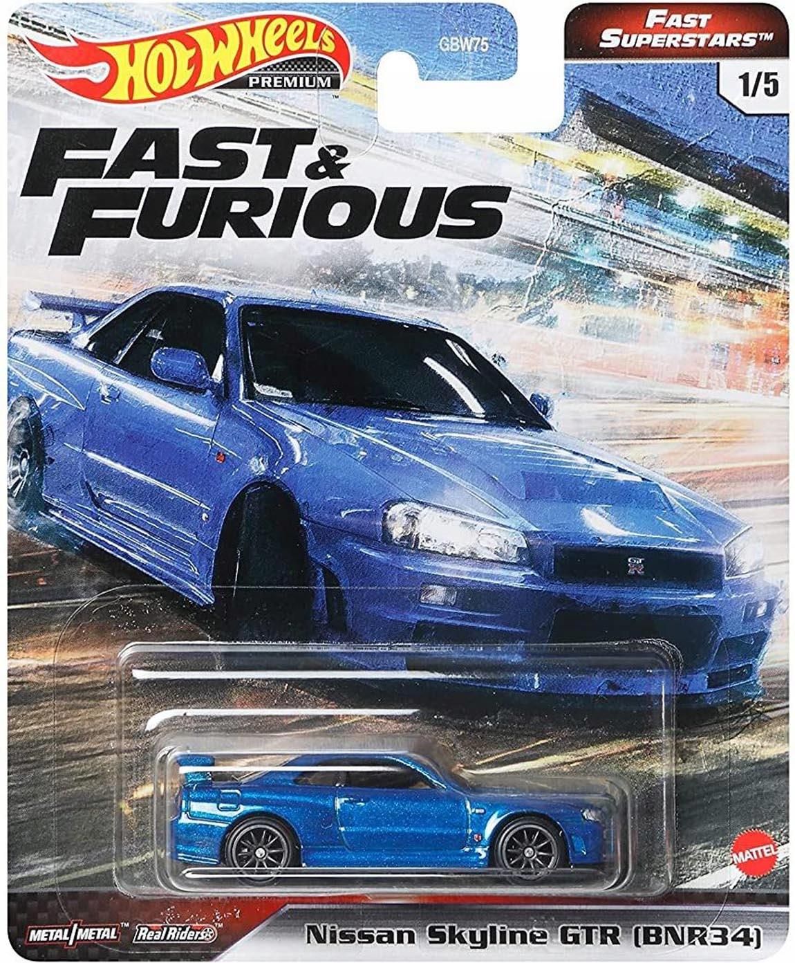 Hot Wheels Nissan Skyline Gt-r BNR34 Fast Furious Brian