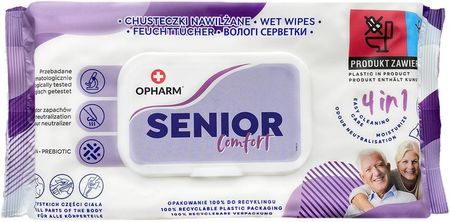 Opharm Senior Comfort Chusteczki Nawilżane 72Szt.