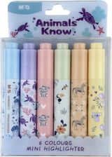 Zdjęcie Happy Color Zakreślacz Mini Animals Planet 6 Kolorów - Mysłowice