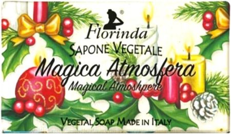 Świąteczna kolekcja Florinda naturalne mydło w kostce 100 g, Magiczna atmosfera, czerwona pomarańcza