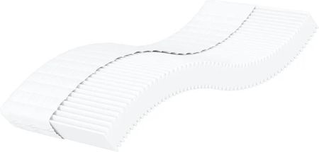 vidaXL Materac piankowy, biały, 90x190 cm, twardość H2/H3