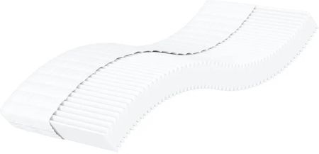 vidaXL Materac piankowy, biały, 100x200 cm, twardość H2/H3