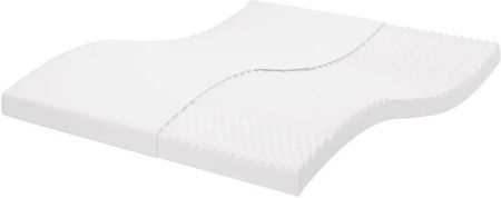 vidaXL Materac piankowy, biały 160x200 cm, 7-strefowy, twardość 20 ILD