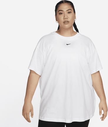 T-shirt damski Nike Sportswear Essential (duże rozmiary) - Biel