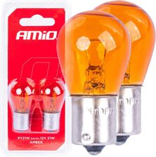 Zdjęcie Amio Żarówki Halogenowe Py21W Bau15S 12V Pomarańczowe 2Szt Blister 03352 - Zabrze
