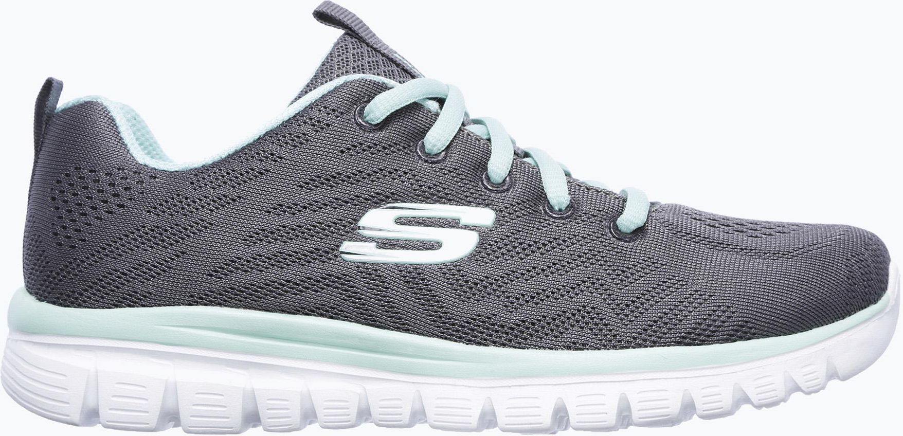 Buty Treningowe Damskie SKECHERS Graceful Get Connected Charcoal Gray