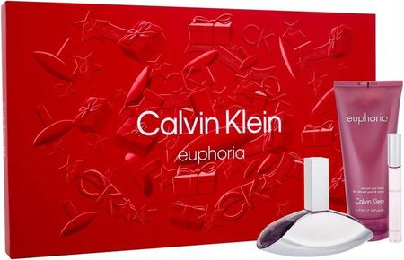 Calvin Klein Euphoria Zestaw Woda Perfumowana 100ml + Woda Perfumowana 10ml + Mleczko Do Ciała 200ml