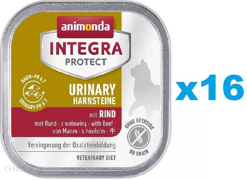 Karma Animonda Integra Protect Urinary Oxalate With Beef Z Wołowiną 16x100g Ceny I Opinie 0497
