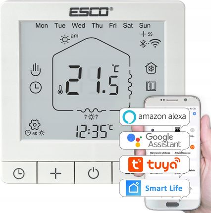 Esco Regulator Przewodowy Temperatury Tygodniowy Wifi TC720WIFI