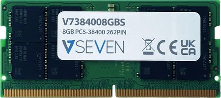 Pamięć RAM V7 Do Laptopa 8Gb Ddr5 Pc5-38400 262Pin (V7384008GBS)