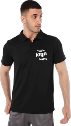 Koszulka Polo z Własnym nadrukiem Logo mały przód Męska Koszulka Polo z Własnym nadrukiem logo napis