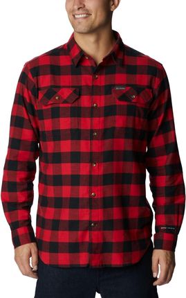Męska koszula flanelowa Columbia Flare Gun™ Stretch Flannel Shirt mountain red twill buffalo check