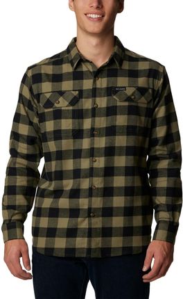 Męska koszula flanelowa Columbia Flare Gun™ Stretch Flannel Shirt stone green buffalo check