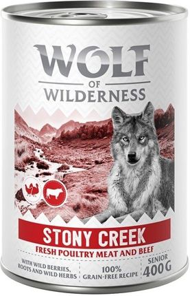 Wolf Of Wilderness Senior Expedition Stony Creek Drób Z Wołowiną Senior 400G
