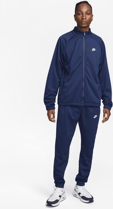 Męski dres z dzianiny poliestrowej Nike Club - Niebieski