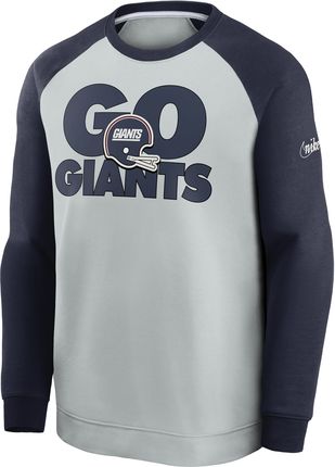 Męska bluza dresowa Nike Historic Raglan (NFL Giants) - Szary