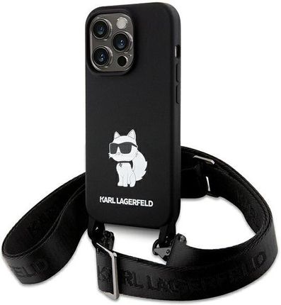 Karl Lagerfeld Klhcp15Lscbscnk Iphone 15 Pro 6 1" Hardcase Czarny Black Crossbody Silicone Choupette