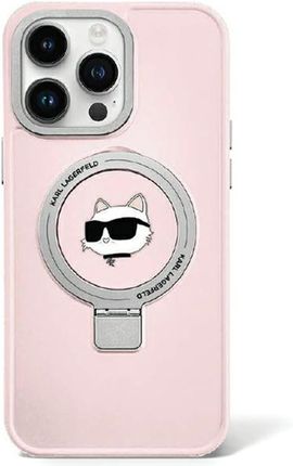 Karl Lagerfeld Klhmp15Xhmrschp Iphone 15 Pro Max 6 7" Różowy Pink Hardcase Ring Stand Choupette Head Magsafe