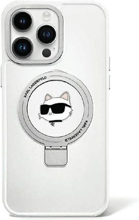 Karl Lagerfeld Klhmp15Mhmrschh Iphone 15 Plus 6 7" Biały White Hardcase Ring Stand Choupette Head Magsafe