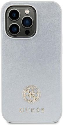 Guess Guhcp15Mps4Dgps Iphone 15 Plus 6 7" Srebrny Silver Hardcase Strass Metal Logo