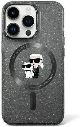 Karl Lagerfeld Klhmn61Hgkcnok Iphone 11 Xr 6 1" Czarny Black Hardcase Karl&Choupette Glitter Magsafe