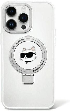 Karl Lagerfeld Klhmp15Lhmrschh Iphone 15 Pro 6 1" Biały White Hardcase Ring Stand Choupette Head Magsafe