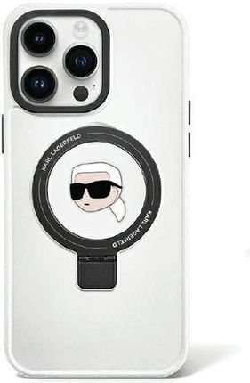 Karl Lagerfeld Klhmp15Lhmrskhh Iphone 15 Pro 6 1" Biały White Hardcase Ring Stand Head Magsafe